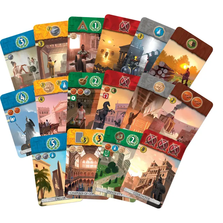 Cartas de edificio de las tres eras