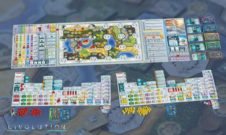 La partida montada: tableros, mapa y consolas