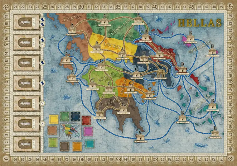 El mapa Hellas