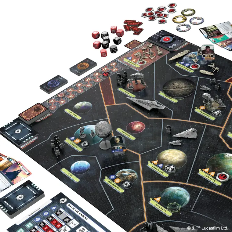 Una partida en marcha sobre el mapa de la galaxia